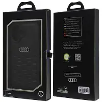 Audi Synthetic Leather Iphone 16 6.1Czarny/Black Hardcase Au-Tpupcip16-Gt/D2-Bk