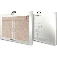 GUESS PU 4G imprimé Housse d'ordinateur à rayures 16" rose (16"), Sac pour notebook, Rose