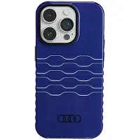 Audi Coque MagSafe bleue pour iPhone 14 Pro