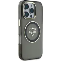 GUESS Mountain Logo Iphone 16 Pro Max Phone Case Noir,Gris