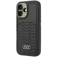Audi Synthetic Leather Magsafe Iphone 166.1 Czarny/Black Hardcase Au-Tpupcmip16-Gt/D3-Bk