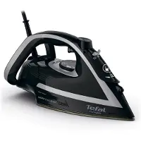 SEB Fer à repasser Puregliss FV8062E0, utilisable à sec et à la vapeur, semelle Durilium AirGlide autonettoyante, 3000 W, noir et gris.