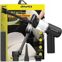 Awei Mini aspirateur V2 sans fil avec indicateur de poussière Noir/Noir