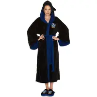 Groovy Harry Potter Ladies Fleece Ravenclaw Bathrobe Noir