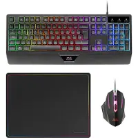 Mars Gaming Mcp124pt Keyboard And Mouse Multicolore