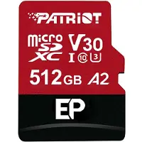 Patriot Memory EP A2 memory card 512 GB MicroSDXC V30 U3 Class 10 (PEF512GEP32MCX)