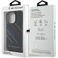 BMW Bmhcp16L23Htrak Iphone 16 Pro 6.3 Czarny/Black Hardcase Motorsport Iml Random Stripes
