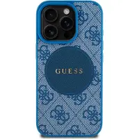 GUESS Etui 4G Circle Classic Logo Magsafe Do Iphone 16 Pro Max Niebieski