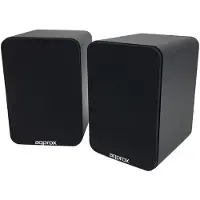 Approx - APPSPK02 Haut-parleur AUTOMATIQUE - Enceinte en bois - 30W+30W RMS - Bluetooth - RCA - COAXIAL - OPTICAL - USB - Télécommande (Noir)