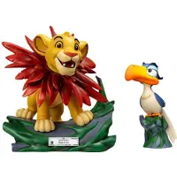 Beast Kingdom Toys The Lion King Disney Master Craft 2-pack Little Simba & Zazu 31 Cm Figure Multicolore