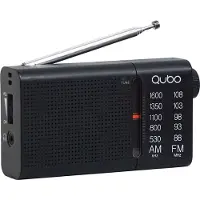 QUBO R-s2 Portable Radio Argenté