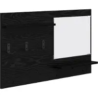 vidaXL Porte-manteau mural avec étagère Chêne noir 90 x 10 x 50 cm