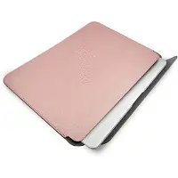GUESS Manchon informatique en saffiano (13"), Sac pour notebook, Pink