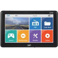 Pni Système de navigation GPS L810 : écran 7 pouces, processeur 800 MHz, 256 Mo de mémoire DDR, 8 Go de mémoire interne, émetteur FM
