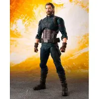 Marvel Avengers Infinity War S.H. Figuarts Actionfigur Captain America & Tamashii Effect Explosion 16 cm BTN27626-5