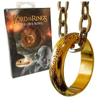 Noble Collection Gold Lord Of The Rings The One Ring Plated Ring Doré