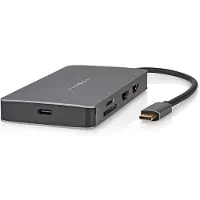Nedis Adaptateur multiport USB USB 3.2 Gen 1 USB-C mâle Micro SD / RJ45