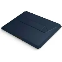 Uniq Pochette ordinateur 14 pouces Oslo - Housse ordinateur avec support pliable - Navy Blue
