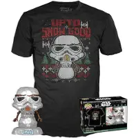 Funko POP! Stormtrooper Christmas Short Sleeve T-shirt Noir XL