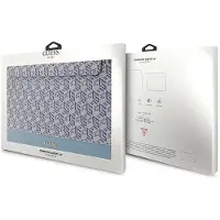 GUESS Manchon GUCS16HGCFSEB 16" niebieski/blue GCube Stripes (16"), Sac pour notebook, Bleu