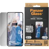 PanzerGlass Protection d'écran Privacy Ultra-Wide Fit Anti-bactérienne avec applicateur pour Samsung Galaxy S24 Plus
