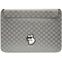 Karl Lagerfeld Manchette KLCS14SAKHPCG 14" srebrny/argent Saffiano Monogram Choupette (14"), Sac pour notebook, Argent