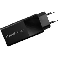 Qoltec Chargeur GaN Power PRO 1xUSB C, 1xUSB, 100 W