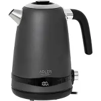 Adler Bouilloire en acier AD 1295, 1,7 l, gris satiné
