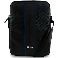 BMW Torebka BMTB10COMSCAKL 10" czarny/black Carbon Blue Stripes (10"), Sac pour notebook, Bleu, Noir