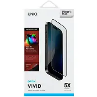 Uniq Optix Vivid Iphone 16 Plus / 15 Plus / 14 Pro Max 6.7 Verre trempé transparent avec applicateur