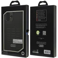 Audi Cuir Synthétique MagSafe iPhone 16 Plus 6.7" czarny/black hardcase AU-TPUPCMIP16M-GT/D3-BK (Apple iPhone 16 Plus), Coque pour téléphone portable, Noir