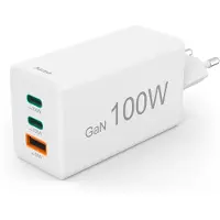 Hama Mini Chargeur Mural Usb-a Et Usb-c Qc+pd+gan 100w