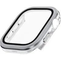 Uniq Étui Voute pour Apple Watch Series 10 46Mm Verre trempé Argent