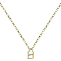 La Petite Story Padlock Yg Necklace Doré Femme