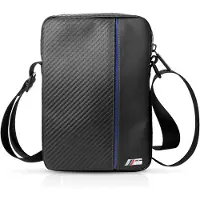 BMW Étui pour tablette Carbon 10" à rayures bleues