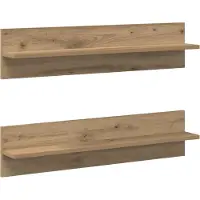 vidaXL Étagère Murale 2 pcs Chêne artisanal 80 x 11,5 x 18 cm