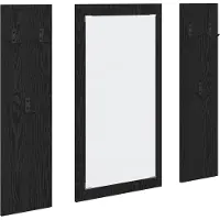 vidaXL Porte-manteau mural Montage mural Chêne noir 96 x 1,5 x 90 cm