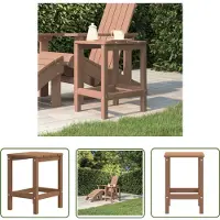 The Living Store Table de jardin Adirondack Marron 38x38x46 cm HDPE