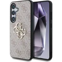 GUESS Coque 4G Metal Logo Backcover Samsung Galaxy S25 Plus - Rose