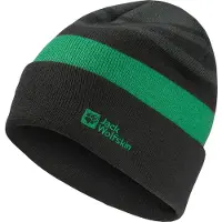 Jack Wolfskin Stripy Knit Beanie Noir M Enfants