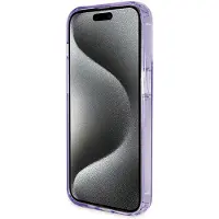 GUESS Guhmp13xhrsgsu Iphone 13 Pro Max 6.1 Fioletowy Ring Stand Phone Case Clair