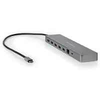 Nedis Gold Ccbw64260at02 10-in-1 Multi-port Usb Adapter Usb 3.2 Gen 1 Usb-c M-micro Sd/rj45 F/sd/2x Hdmi/2x Usb-c/3x Usb-a F Plated 0.4 M Argenté