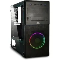 Droxio Boîtier ATX Semi-tour IRATI Noir