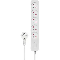 Savio Bloc multiprises 5 prises 3m blanc LZ-09 5 prise(s) AC Type F