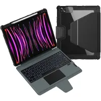 NILLKIN Bumper Link Backlit Version Ipad Pro 12.9 2020/2021/2022/air 13 2024 Wireless Keyboard Noir