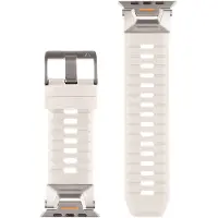 Tactical Apple Watch Tough Ultra Strap Argenté