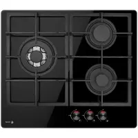 Fagor 3cfi-3glspa Cuisinière à gaz 3 brûleurs noir noir One Size