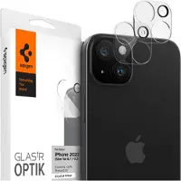 Spigen GLAStR Optik Camera Lens Protector - protection de l'îlot photo (lot de 2) pour Apple iPhone 15 / 15 Plus