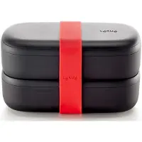 Lékué Lunchbox To Go Ovale Contenant 0,5 L Noir 2 Pièce(S)