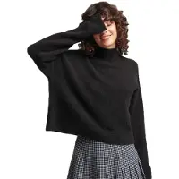 Superdry Vintage Essential Mock Neck Sweater Marron 16 Femme